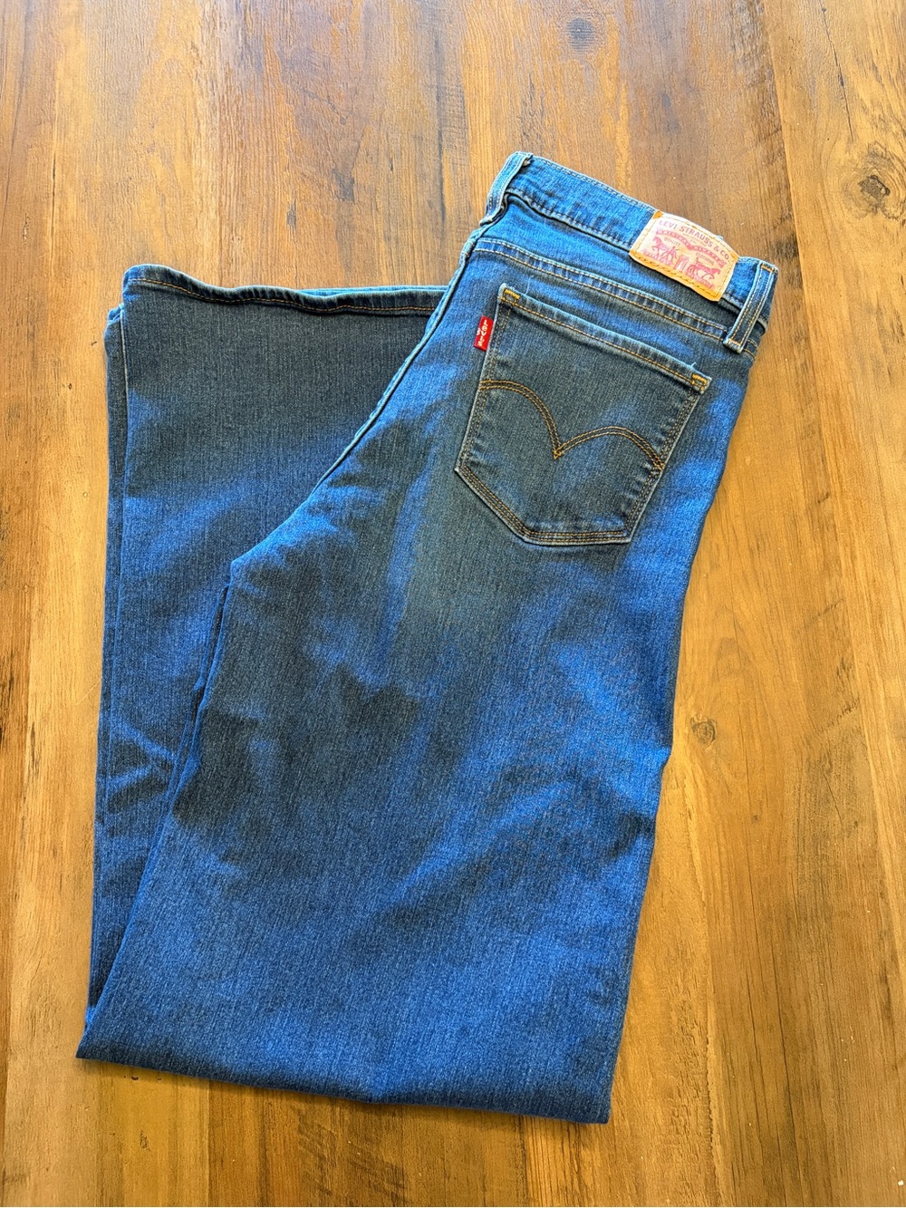 Levi's Women's Blue Wide Leg Flare Denim Jeans